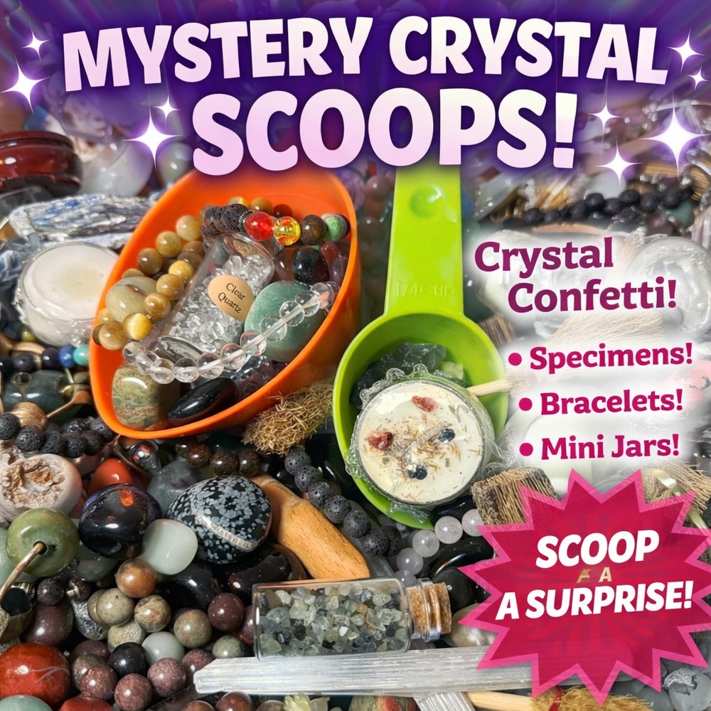 1 Cup ✨ Crystal Scoops / Crystal Confetti – Mystery Pulls with Prizes! ✨
